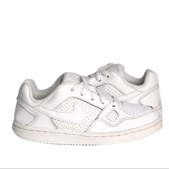 Nike Son Of Force White On White Leather Low Top Sneakers - Picture 2 of 10